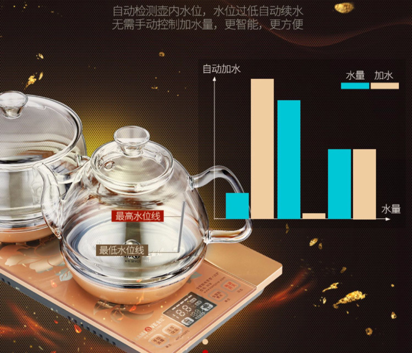 Kamjove Electric Stainless Steel Tea Kettle with Automatic Lazy Water Pipe  T-22A - Dragon Tea House