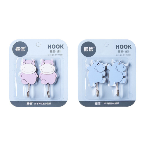 factory wholesale cute creative clothes hook plastic hook cartoon sticky hook strong sticky hook