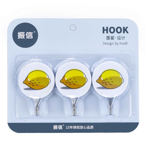 zhenxin sticky hook factory wholesale cute creative clothes hook plastic hook cartoon sticky hook strong sticky hook