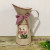 Factory Direct Sales Hot Coffee Pot Shape Flower Container with Bowknot Vase Handmade Flower Arrangement Iron Bucket Flower Pot