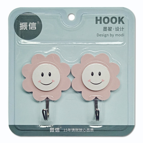 Zhenxin acrylic Hook Plastic Sticky Hook behind the Door Hook Kitchen Bathroom Hook Sticky Hook Strong Sticky Hook