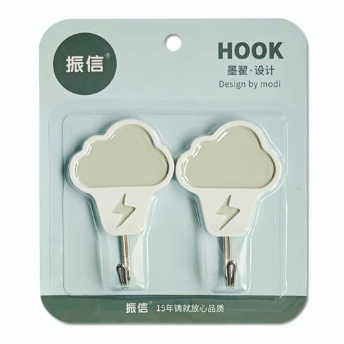 Zhenxin Factory Direct Sales Sticky Hook Simple Hook behind the Door Sticky Hook Strong Sticky Hook Creative Wall Hanging Towel Hook Curtain Hook