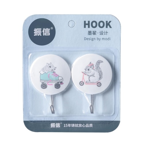 zhenxin sticky hook manufacturer wholesale creative cartoon sticky hook wall hook plastic hook traceless hook hook