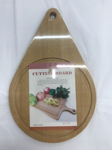 b012a beech cutting board drop-shaped vegetable-cutting fruit board