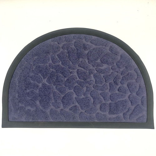 Factory Direct Semi-Circular PVC Home Door Wear-Resistant Non-Slip Door Mat Indoor and Outdoor Floor Mat Foot Mat 