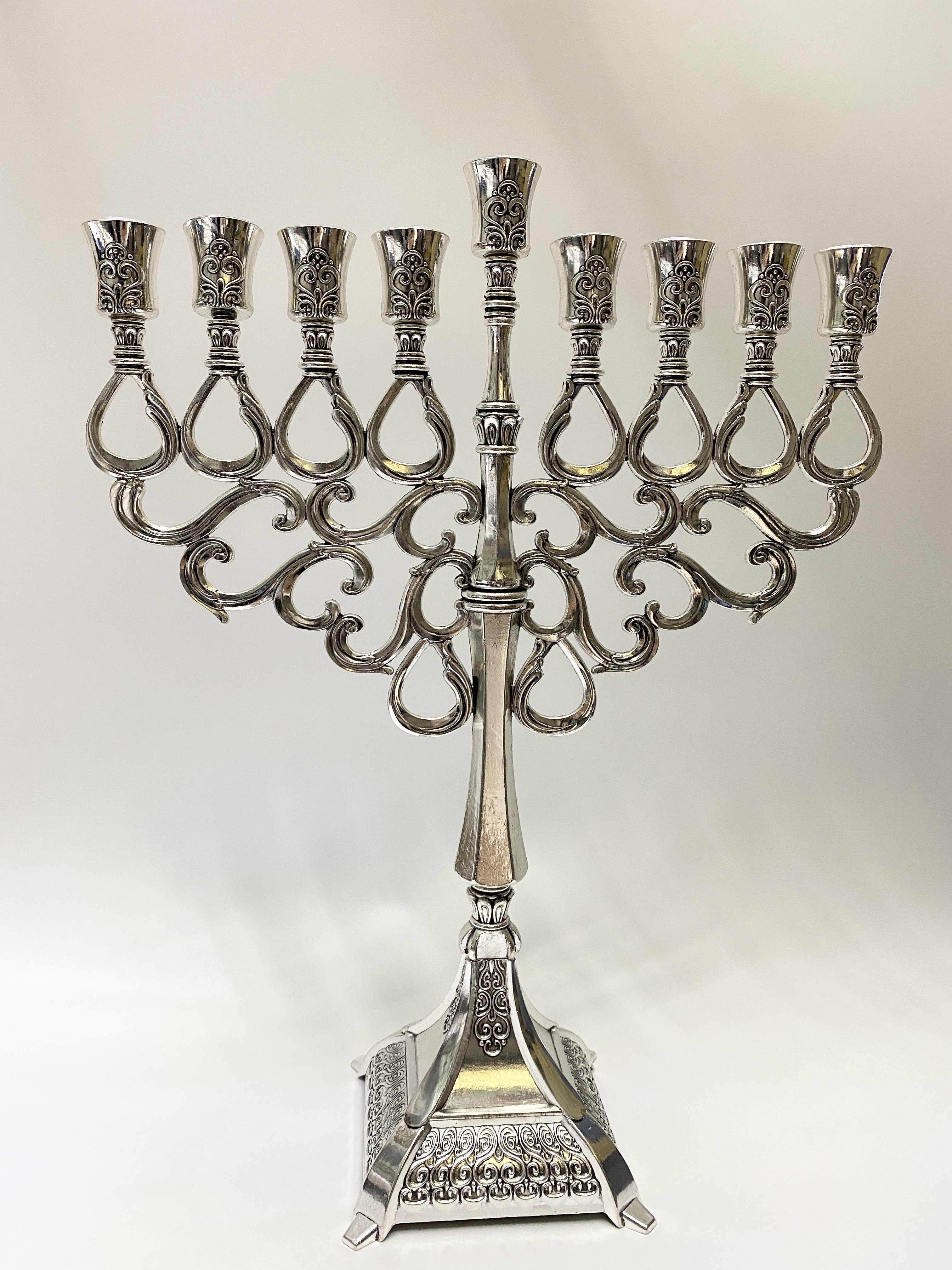 犹太教合金九头烛台