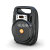 6.5-Inch Subwoofer Bluetooth Card Reader Speaker Radio 7 Colored Lights Portable Drop-Proof Outdoor Sound Box Karaoke