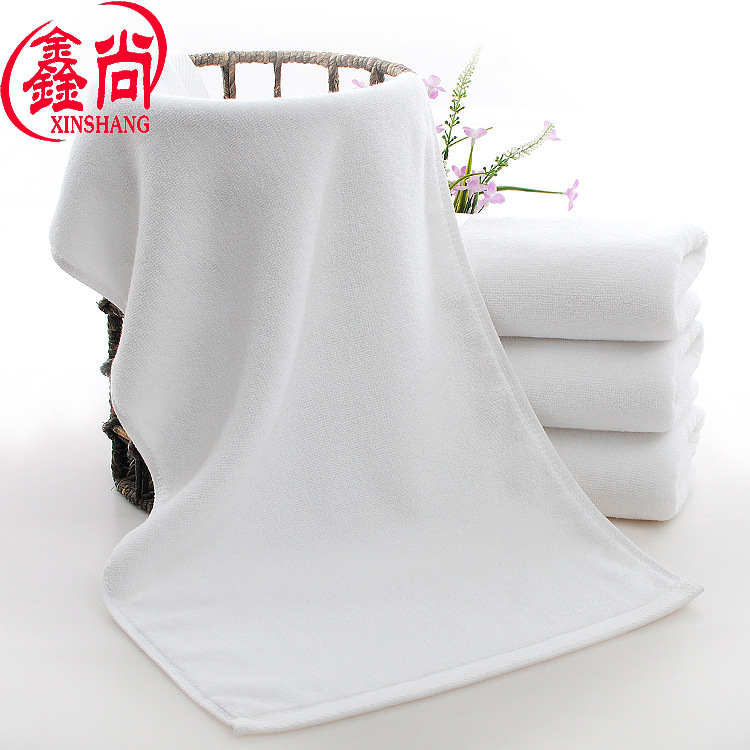 毛巾厂家批发白色纯棉毛巾 酒店宾馆毛巾加厚吸水大毛巾批发定制