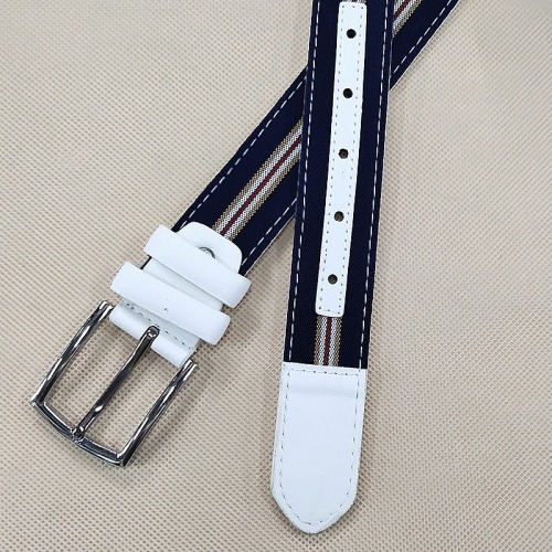 Tail Goods Handling Men‘s Fashion Canvas Pin Buckle Belt Young Personal Leisure Pu Belt Unisex 125 Long