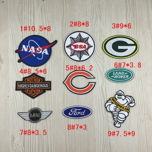 custom new cloth stickers car logo cloth patch patch flower factory direct wholesale cloth patch patch
