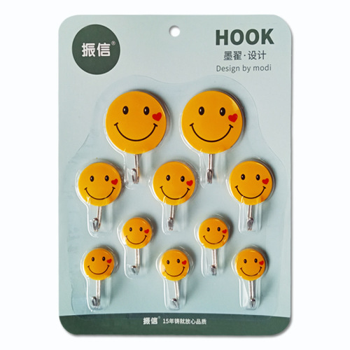 zhenxin smiley face sticky hook plastic hook shower door rear sticky hook strong sticky hook