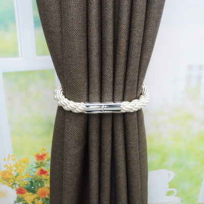 Curtain Bandage Creative Minimalist Tendon Curtains Magnetic Cross-Border Buckle Free Punch Free Installation Curtain Buckle Currently Available Wholesale