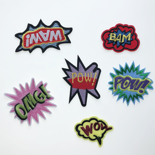 Customized Embroidered Patch Boutique Embroidered Cloth Stickers Badge Cloth Stickers Embroidered Patch Customization as Request Accessories Decoration Patch