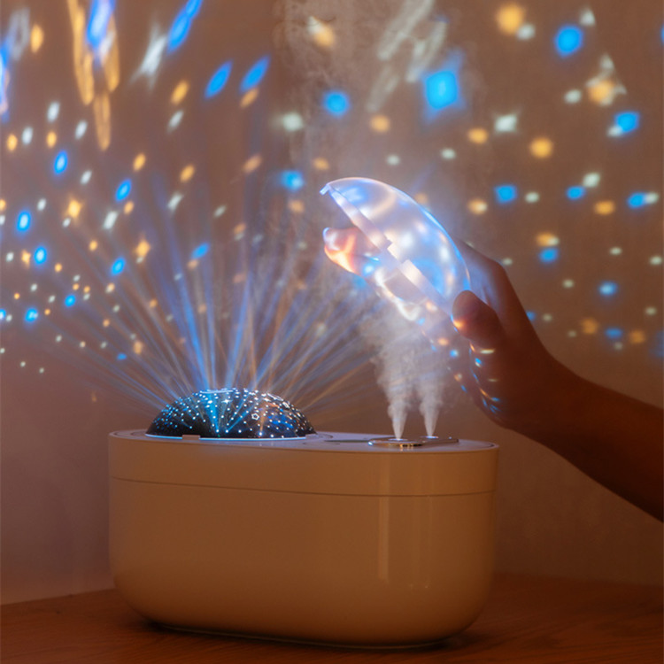 新款投影灯加湿器多功能大容量加湿器家用静音补水仪