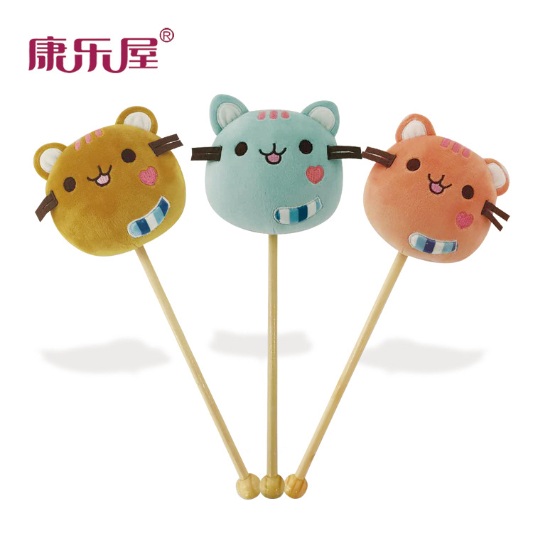 厂家批发 可爱动物猫咪敲背棒毛绒玩具按摩棒 礼品礼物赠品