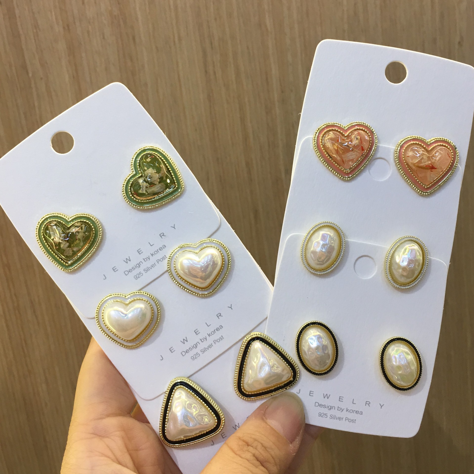 S925银针秋冬新款韩版耳钉甜美少女网红拼多多货源批发