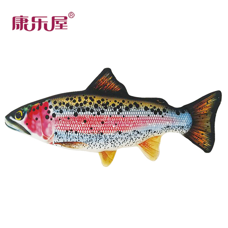 厂家直销 新创意数码印花仿真鱼抱枕卡通抱枕长条抱枕睡觉靠垫