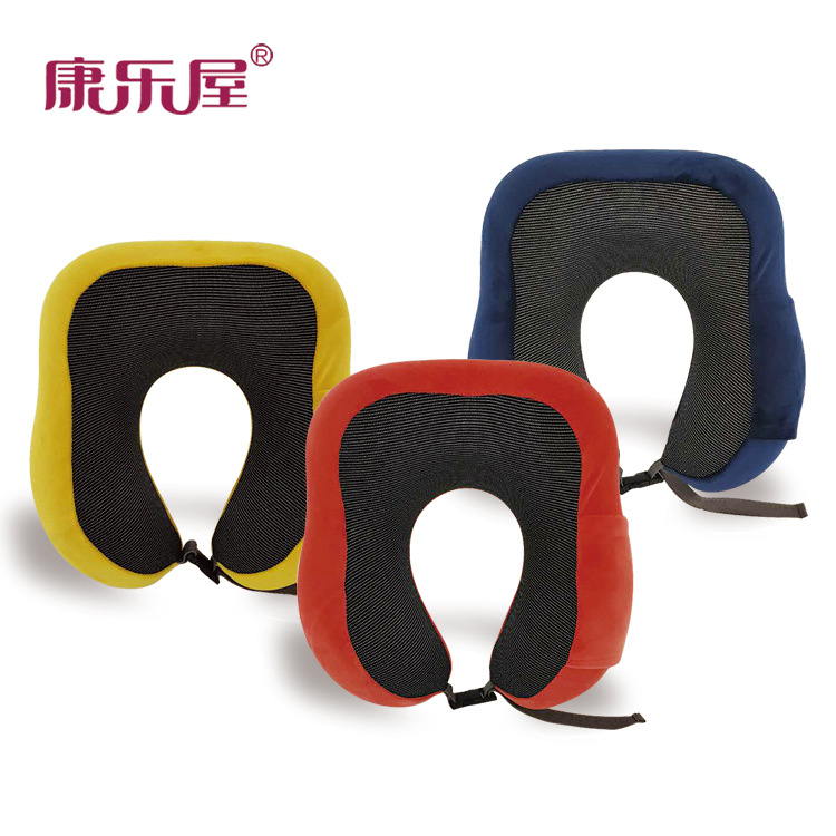 厂家批发 U型枕记忆棉创意多功能护颈枕慢回弹 便捷收纳护颈枕