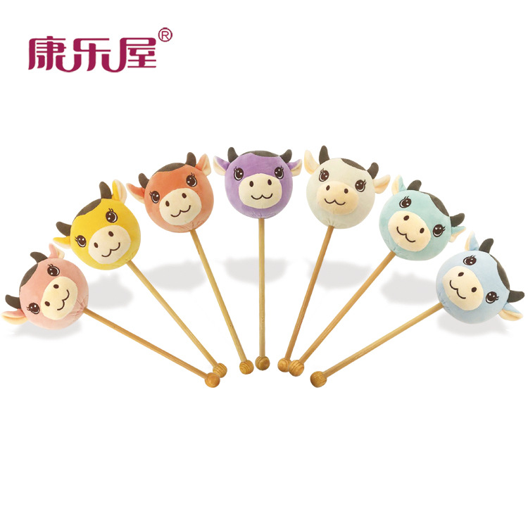 厂家批发  毛绒玩具卡通敲背棒来图来样定制创意毛绒公仔捶背棒