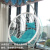 Balcony Hanging Swing Hanging Chair Indoor Rocking Chair Swing Household Blue Discharge Rattan Chair Bird's Nest Hanging