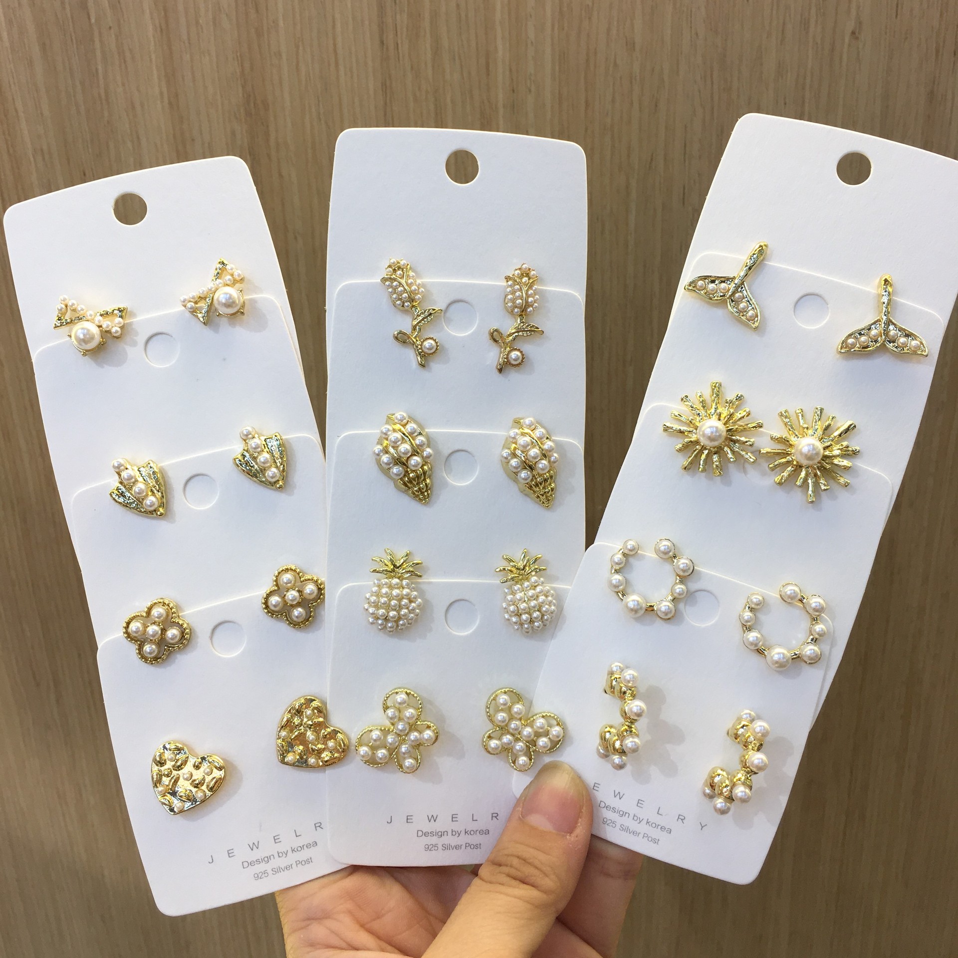 2020年秋冬新款珍珠耳钉S925银针个性气质网红款日韩流行少女清新