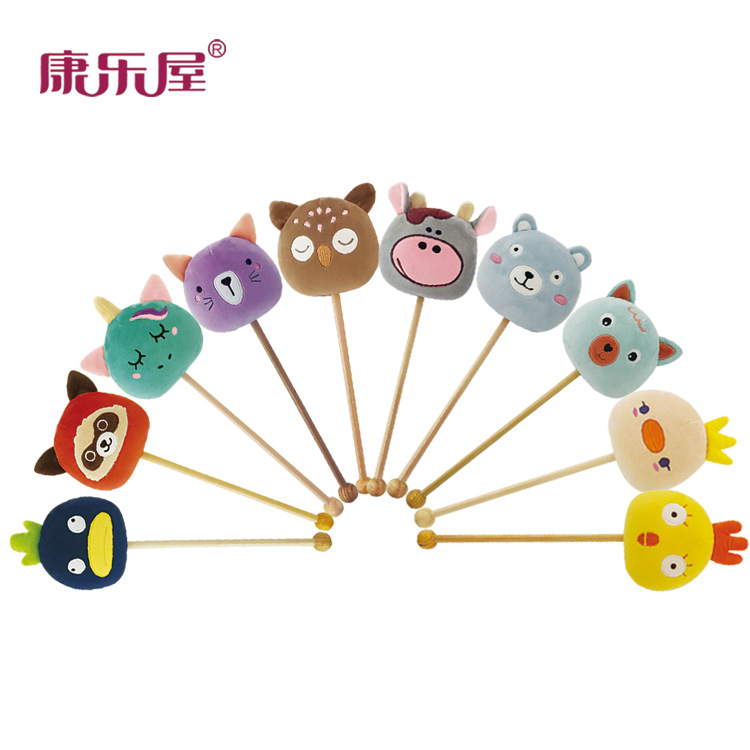 厂家直销 创意动物派对敲背棒毛绒玩具按摩棒敲背锤 礼品礼物赠品