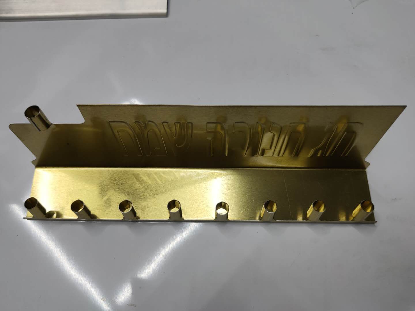 犹太教马口铁九头烛台