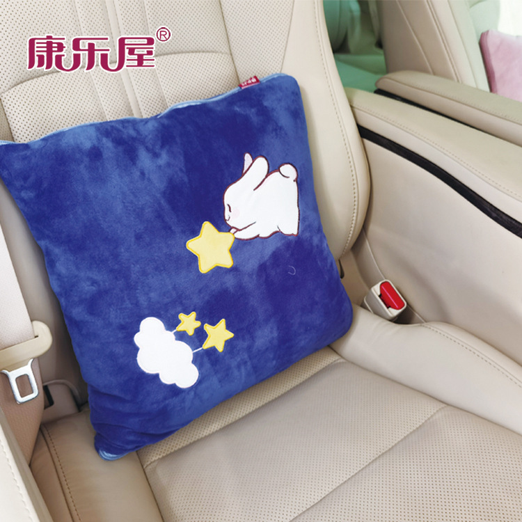 厂家批发 秋冬季节大尺寸两用卡通动物抱枕抱枕被汽车靠垫抱枕