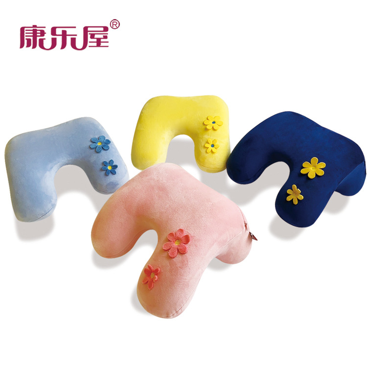 厂家批发 弹力超柔花朵记忆棉午睡枕 学生午睡神器 多功能爬睡枕