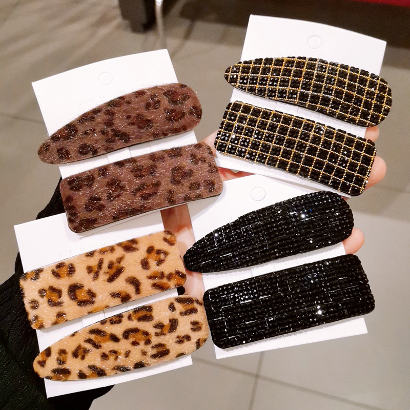 秋冬新款碎发夹BB夹个性黑夹子儿童成人简约百搭刘海夹边夹发卡