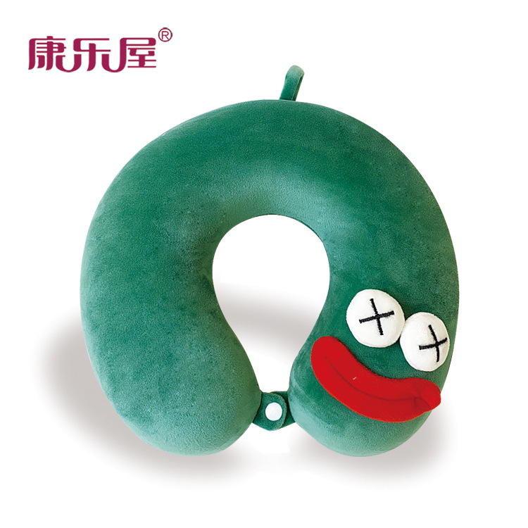 厂家批发 卡通U型枕记忆棉慢回弹学生午休护颈枕旅行便携午睡枕