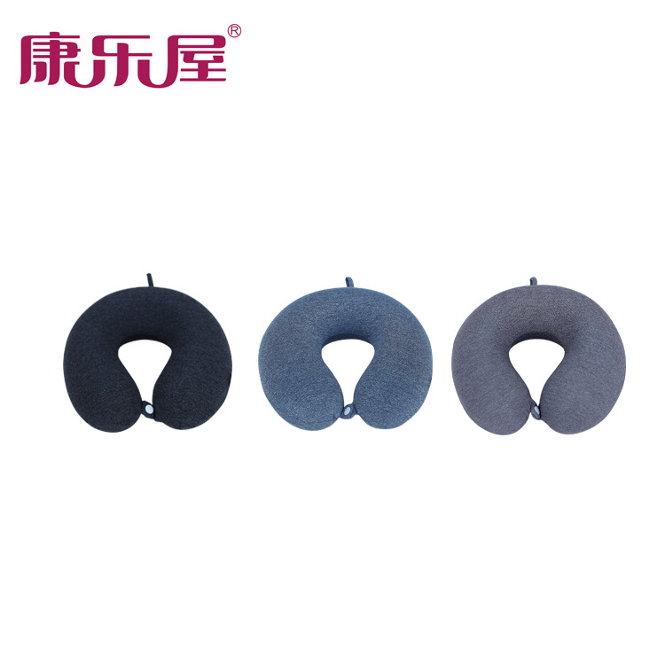 厂家批发 多功能记忆棉卫衣布慢回弹U型枕旅行颈枕 可定制LOGO