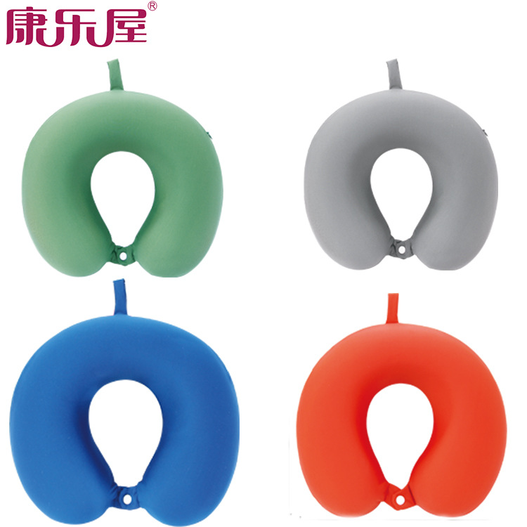 厂家批发 多功能记忆棉慢回弹清凉夏日U型枕旅行颈枕 可定制LOGO