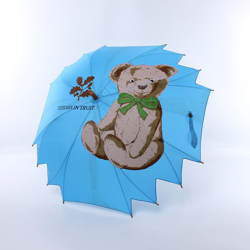 square umbrella factory customized logo promotional advertising gift umbrella cute cartoon pattern straight rod long handle umbrella