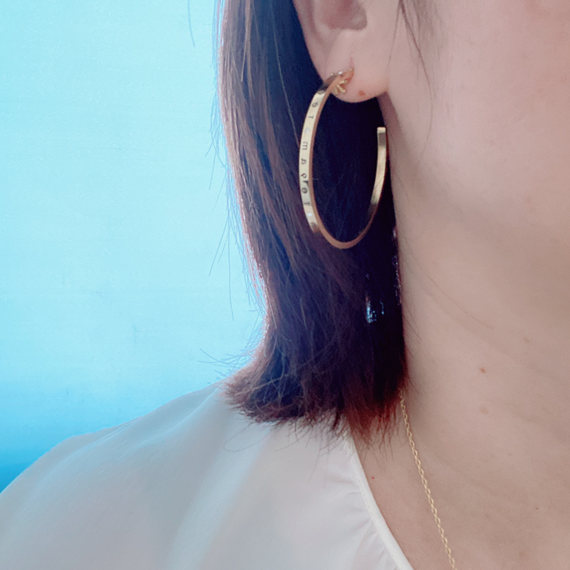 钛钢耳环耳钉大圈夸张耳饰不褪色K金时尚饰品配饰