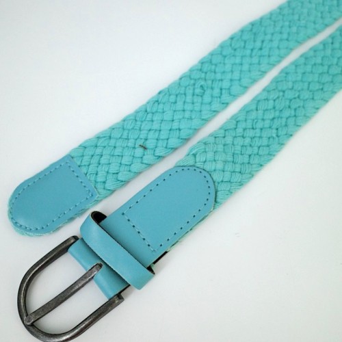3cm Cotton Blue Knitted Belt Belt Customized