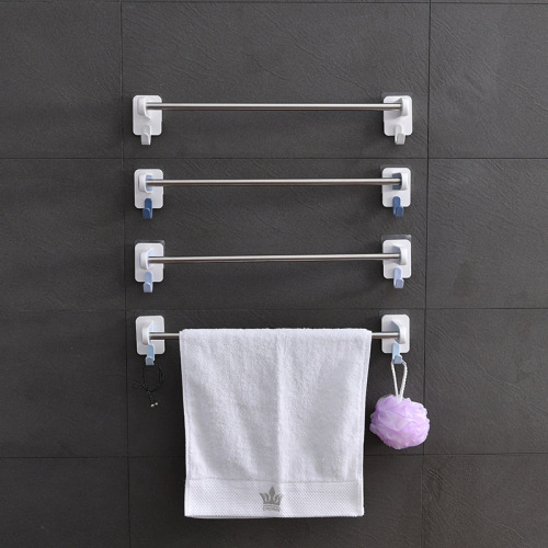 songtai fashion simple nail-free punch-free towel rack bathroom towel rack toilet rack plastic rack