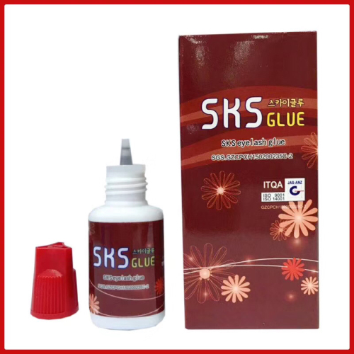 sks new red box red cover tasteless non-irritating grafting false eyelashes special glue odorless and non-irritating planting glue