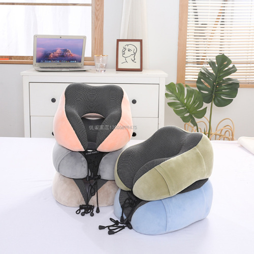Youge Plane Travel U-Shaped Pillow Memory Pillow Cervical Spine Health Care Nap U-Shaped Memory Pillow Creative Cushion