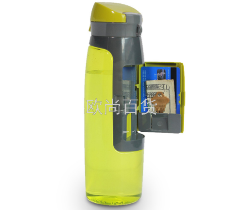 New Multifunctional Plastic Sports Storage Wallet Water Bottle Amazon Hot Outdoor Cup Portable Cup Wallet Cup