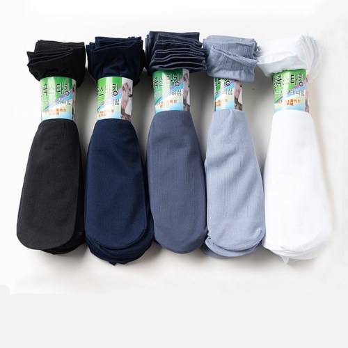 Summer Ultra-Thin Men‘s Socks Sweat Absorbing Short Socks Pure Black Breathable Paired Socks Men‘s Stockings Foot Bath Socks Wholesale