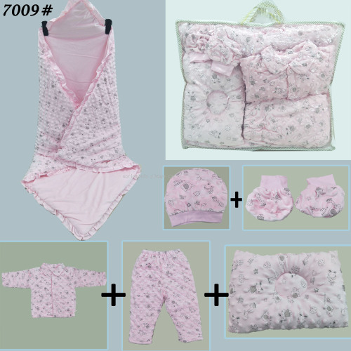 spring lady newborn gift bag bubble embossed six-piece baby gift bag set newborn baby supplies