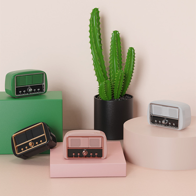 中夫新款复古蓝牙音箱多功能插卡桌面无线迷你低音炮音箱创意礼品