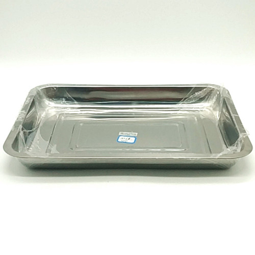 sunshine department store 40 * 30cm rectangular tray deepening iron tray commercial steamed rice dumpling plate barbecue plate vegetable basin