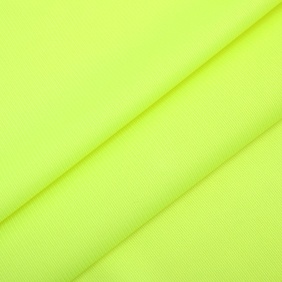 Textile 100G Polyester Warp Knitted Sandwich Traffic Police Cloth Flat Fluorescent Sports School Uniform Lining Material