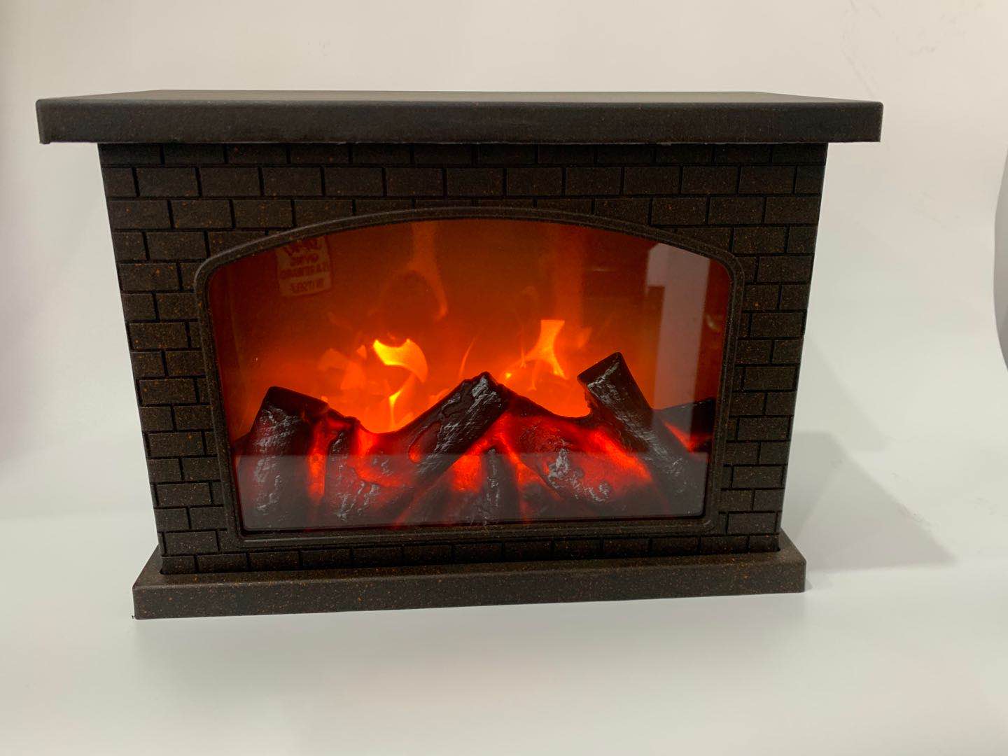 LED木炭火焰 仿真壁炉创意小摆件家居软装工艺品烛台仿真装饰