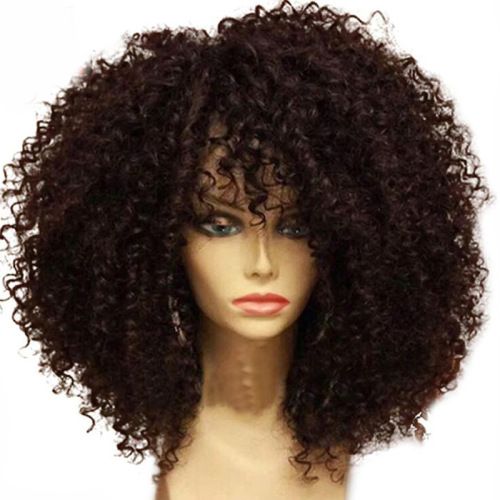 Exclusive for Cross-Border European and American Style Wig Chemical Fiber Female Fluffy Wigs with Small Curly Hair Hot Sale Wig One Piece Dropshipping