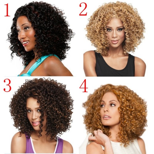 Cross-Border Hot Selling Popular African Black Wigs with Small Curly Hair Foreign Trade European and American Women‘s Wig