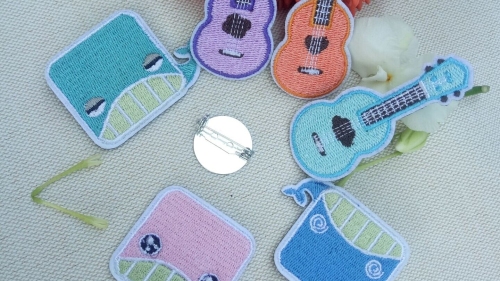 Factory Cartoon Embroidery Brooch Badge Embroidered Brooch Computer Embroidery Badge Corsage Accessories Cloth Stickers Trademark Sticker