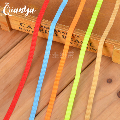 Spot Color Mask Ear Band Polyester plus Spandex Colorful Narrow Goods Mask Rope Clothing Accessories Source Factory Wholesale